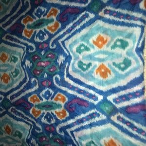 Multi-Colored Sheer Patterned Scarf / Wrap